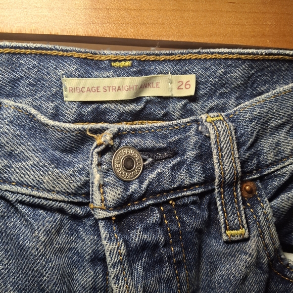 Signature by Levi Strauss Blue Straight Leg Jeans - Picture 2 of 5